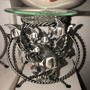 School of fish candle holder